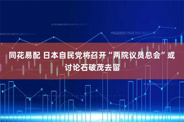 同花易配 日本自民党将召开“两院议员总会”　或讨论石破茂去留