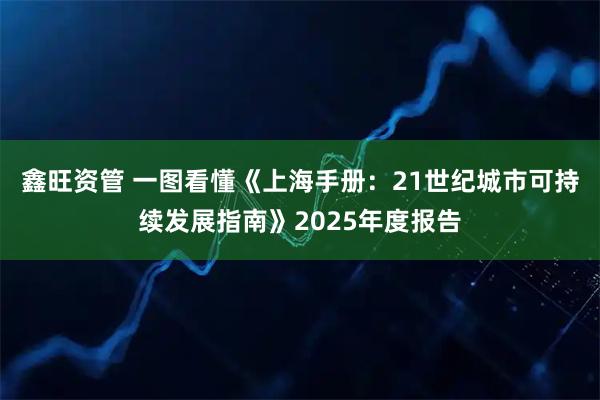鑫旺资管 一图看懂《上海手册：21世纪城市可持续发展指南》2025年度报告